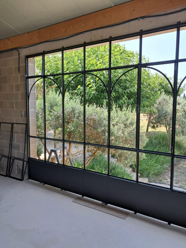 veranda en verre sur monture