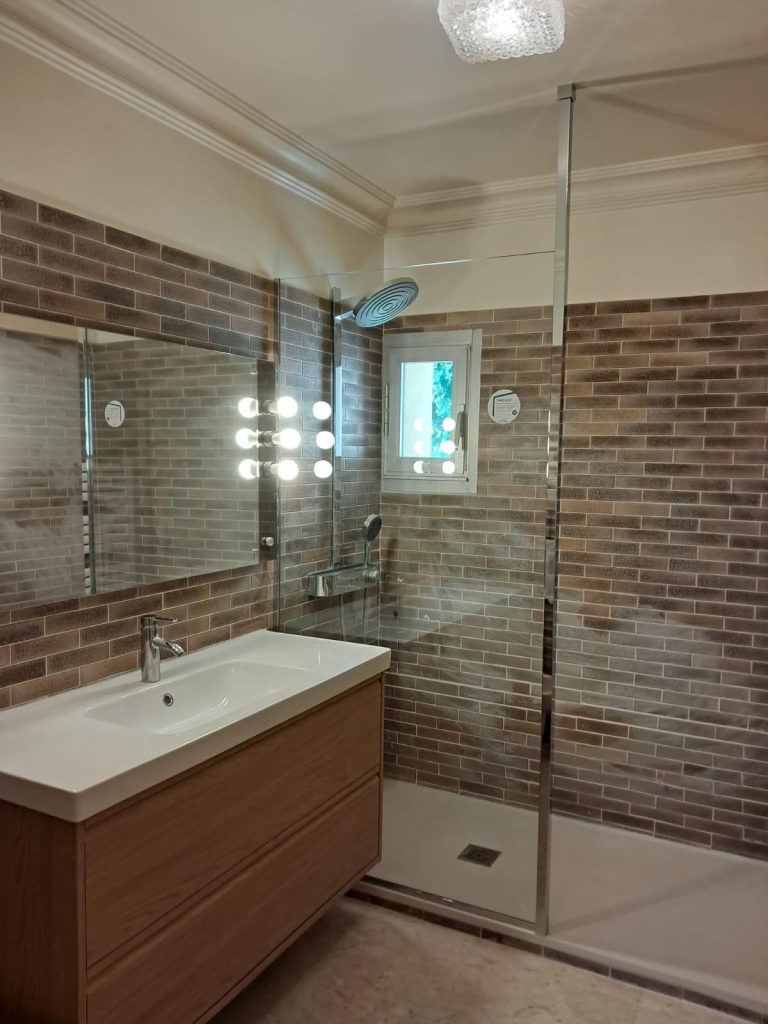 paroi de douche suer mesure