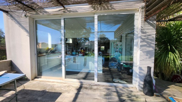 Remplacement d un vitrage isolant sur une baie vitrée